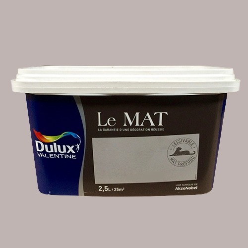 Peinture Dulux Valentine Le Mat Taupe Poudré 25l Pas Cher En Ligne
