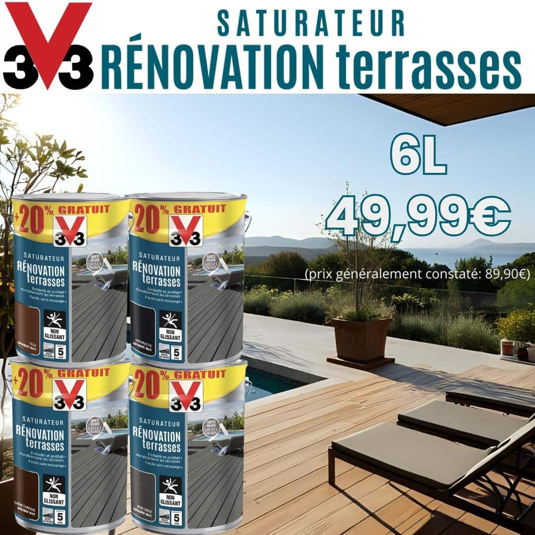 Saturateur V33 Rénovation Terrasses 6L